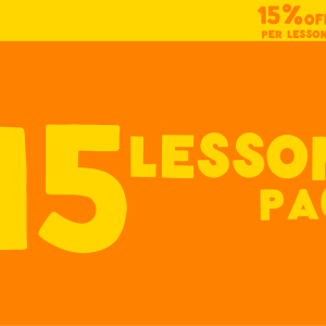 15 lesson pack