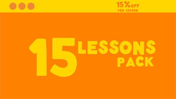 15 lesson pack