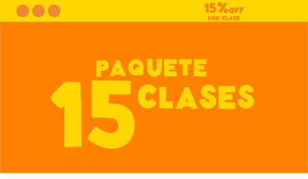Paquete 15 clases