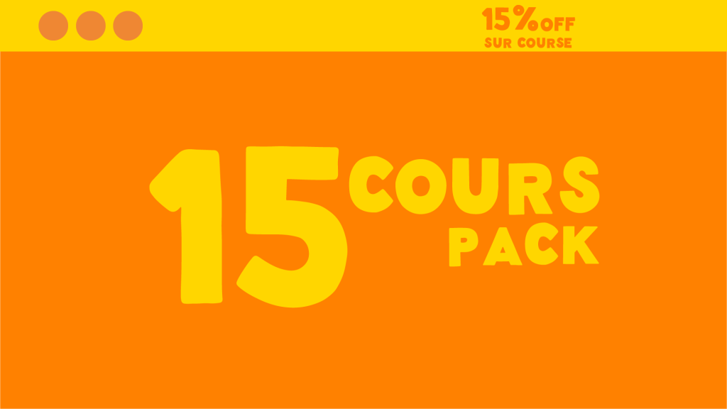 15 Course pack