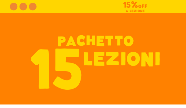 Pachetto 15 lezioni
