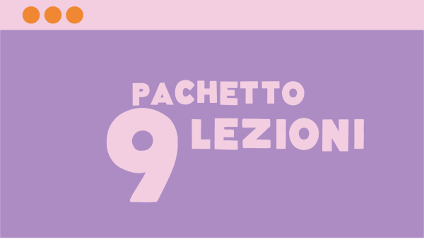 Pachetto 9 lezioni